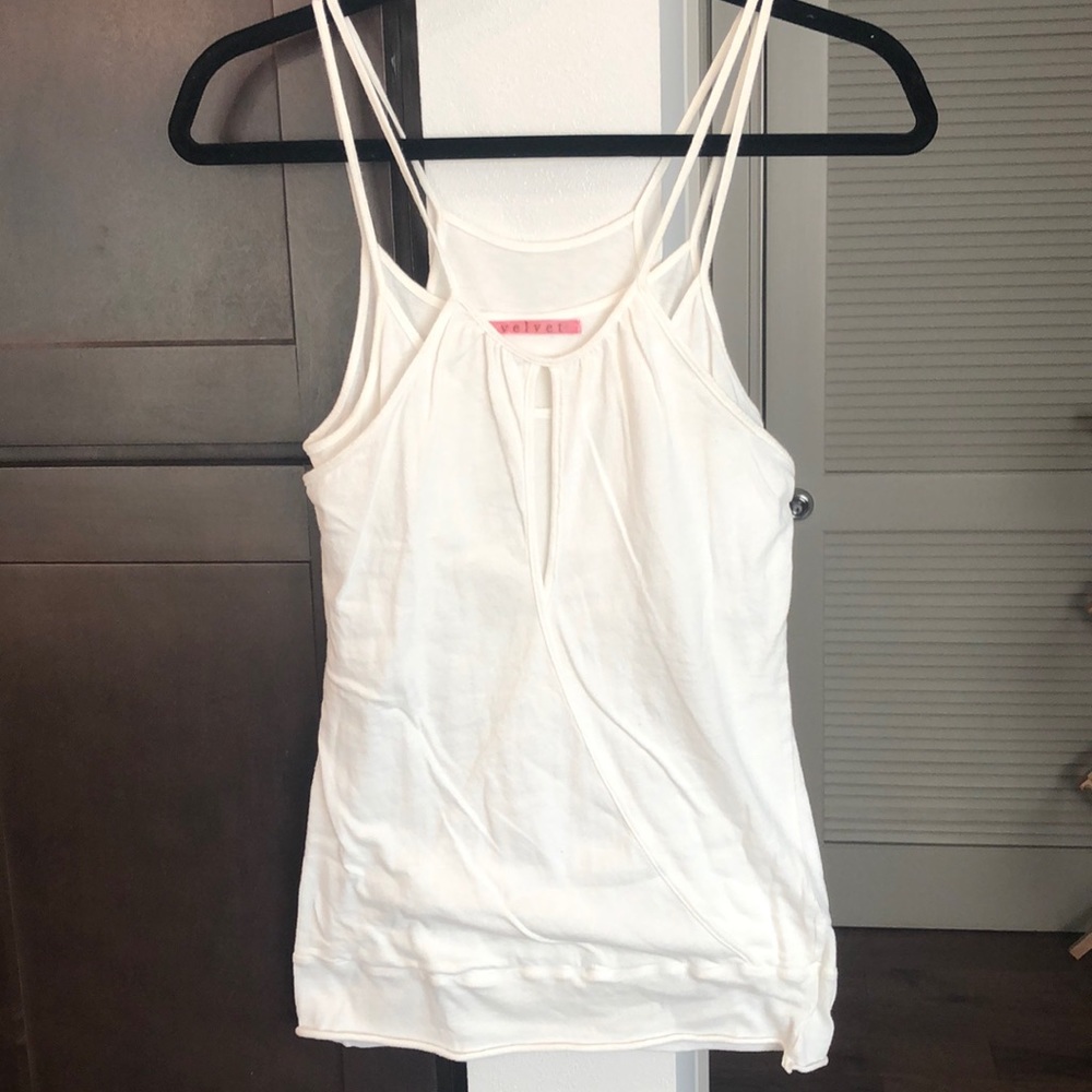 Velvet women’s tank top small white